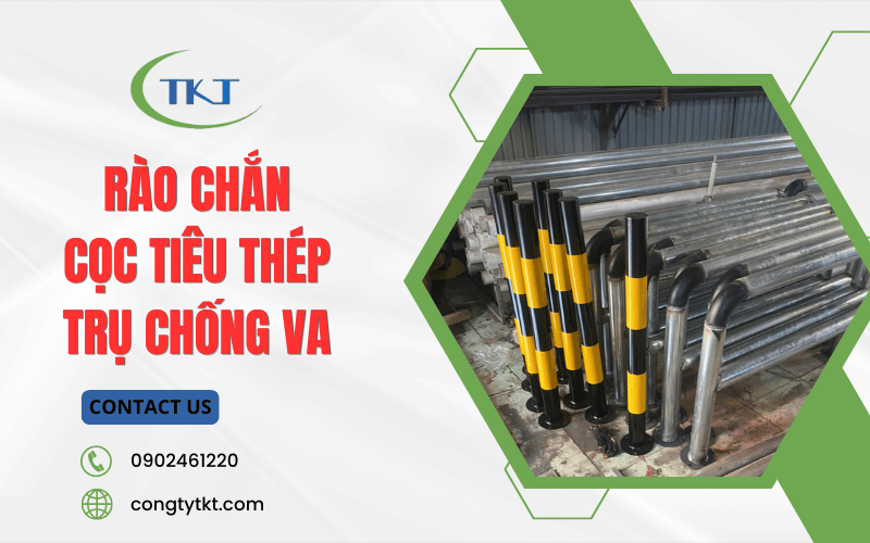 Rào chắn, cọc tiêu thép, trụ chống va