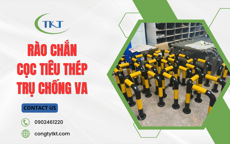 Rào chắn, cọc tiêu thép, trụ chống va