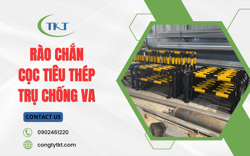 Rào chắn, cọc tiêu thép, trụ chống va