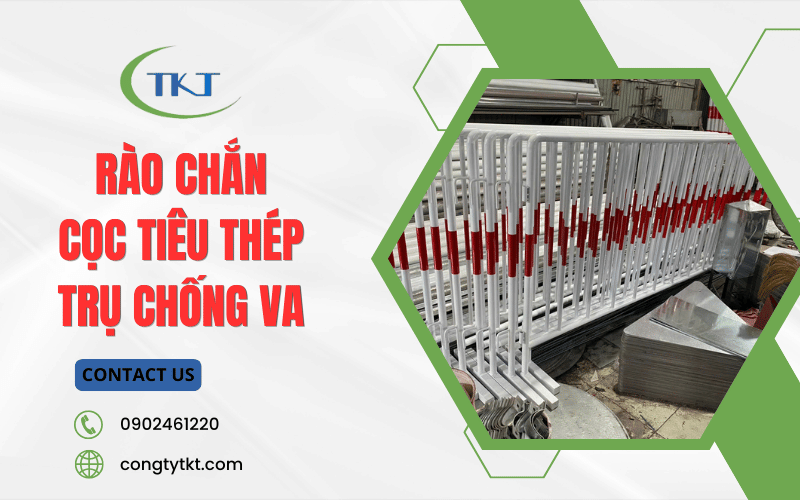 Rào chắn, cọc tiêu thép, trụ chống va