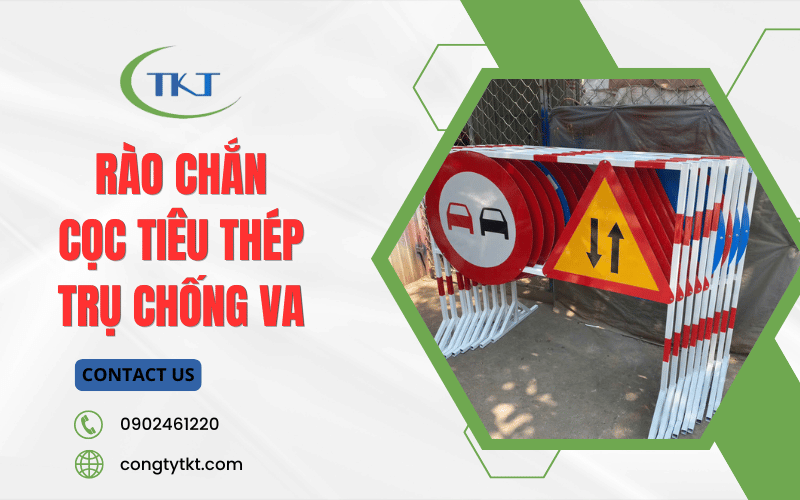 Rào chắn, cọc tiêu thép, trụ chống va